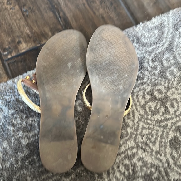 Tory Burch t logo flat sandal 9.5 - Picture 2 of 3